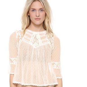 Free People lace top
